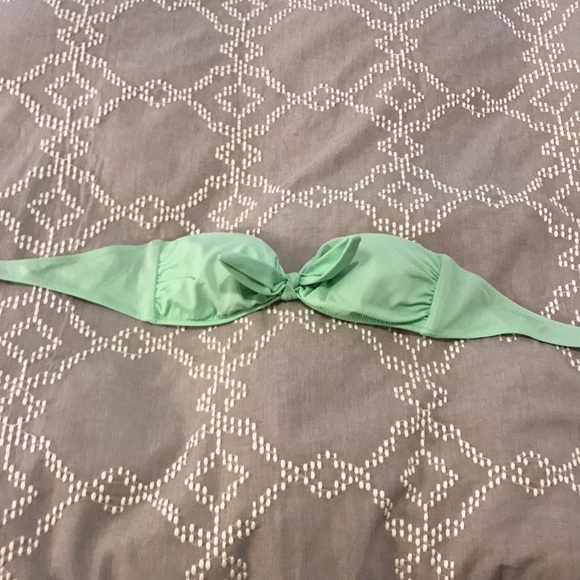Light Green Strapless Swim Top - Picture 2 of 6